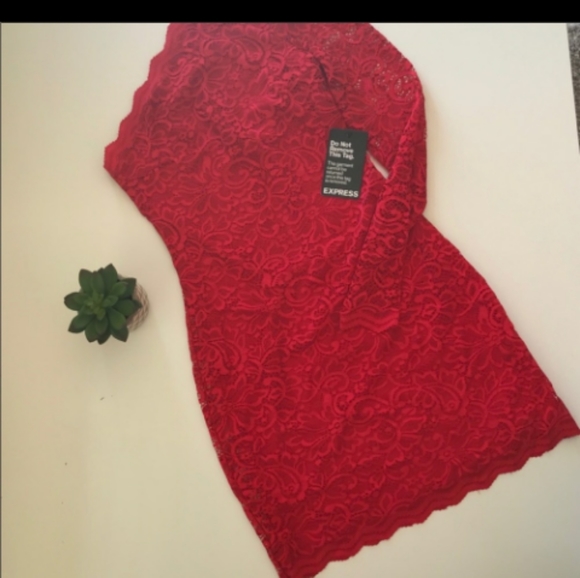 STUNNING LACE COCKTAIL DRESS - Picture 4 of 4